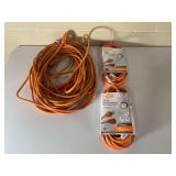 (3) HDX 25 ft Indoor/Outdoor Extension Cords