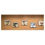 Framed Ice Hog Photographs ... 14 x 17 inches each