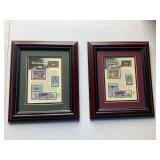 Framed Medical Themed Stamp Collections - Paramedic and Emergency Medical Technician ... 12 x 10 inches