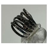 Sterling Silver Size 7.25 Multi-Band Ring