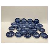 Group of Royal Copenhagen Blue and White Porcelain Plates