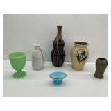 Decorative Art Pottery and Glass Tableware Items