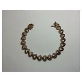 925 Sterling Silver Heart Design Bracelet