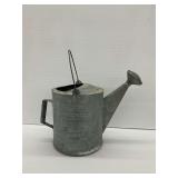 Galvanized Metal Watering Can with Dual Handles