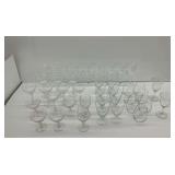 Mixed Glass Stemware and Tumbler Group