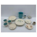 Porcelain Dinnerware with Mixed Patterns