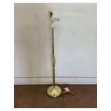 Brass Floor Lamp with Swing Arm