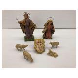 Italian Nativity Figures Set... Holy Family and Sheep