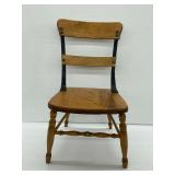 Youth Size Wooden and Cast Iron Chair