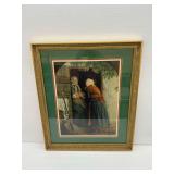Framed Print Depicting Two Women Talking