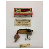 Heddon Giant Runt Fishing Lure with Original Box and Paperwork
