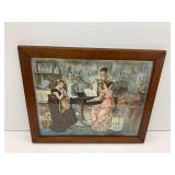 Framed Print of Women Playing Musical Instruments