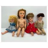 (4) Vintage Dolls Including Miss Sunbeam Dress and Composition Doll