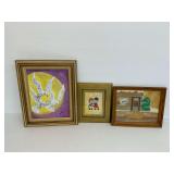 3 Framed Art Pieces