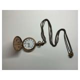 Rosalia Langendorf 17 Jewel Pocket Watch with Chain and Fob...see description