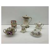 Hand Painted Porcelain Tableware and Novelty Pitcher