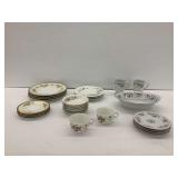 Mixture of Fine China and Porcelain Tableware