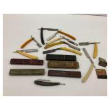 Straight Razors, Cases, and Razor Blades