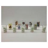 Assorted Vintage Drinking Glasses Including Star Wars and Harley Davidson