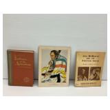 Native American Art and Books: "Arrow Top" by Artist Winold Reiss and (2) Books about American Indians