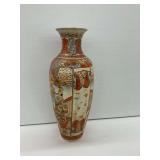 Japanese Satsuma Ceramic Vase with Figural Motifs...see photos