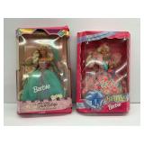 Mattel Barbie Dolls Rapunzel and Birthday Barbie