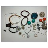 Costume Necklaces, Bracelets, and Brooches