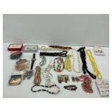 Assortment of Fashion Necklaces, Earrings, and Wrist Watches