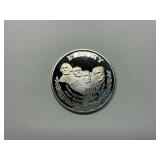 1991 Mount Rushmore Golden Anniversary Silver Dollar