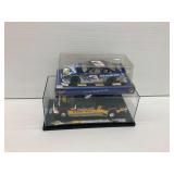 (2) NASCAR Diecast Model Vehicles with Display Cases