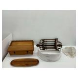 Wooden Household Decor and Wall Shelves Set
