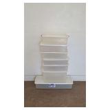 (7) Plastic Storage Bins with Lids