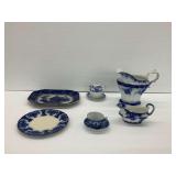 Blue and White Transferware Tableware