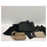 Vintage Dressy Shoulder Covers and (2) Dana Buchman Handbags