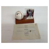 Ryan Braun Autographed Baseball and Rookie Card Display Set