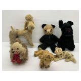 Group of Vintage Plush Stuffed Animals and Character Toys