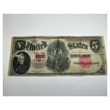 Series 1907 Five Dollar United States Legal Tender Note...see description