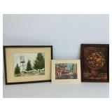 3 Framed Paintings and Prints