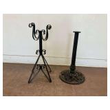 (2) Metal Stands