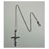 Sterling Silver Cross Pendant with Chain