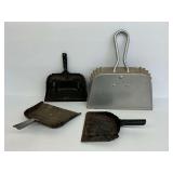 (4) Metal Dustpans
