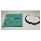 Tiffany and Company 1837 Sterling Silver and Titanium Cuff Bracelet