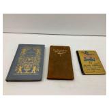 Hardcover Books: A Warning To Lovers, One Hundred and One Famous Poems, and Just Being Happy