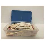 Vintage and Antique Linens and Garments with Storage Tote