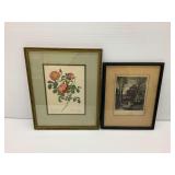 (2) Framed Prints: Rosa Pumila and The Way to Church
