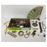 Jewelry,  Decorative Fan, and Various Accessories