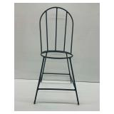 Wrought Iron Chair Shaped Plant Stand