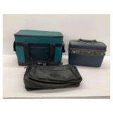 Igloo Cooler, Samsonite Hard Case, and Leeds Briefcase