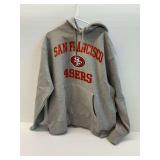 San Francisco 49ers NFL Team Apparel Gray Hoodie Size 2XL