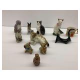 Ceramic and Porcelain Animal Figurines and Mug